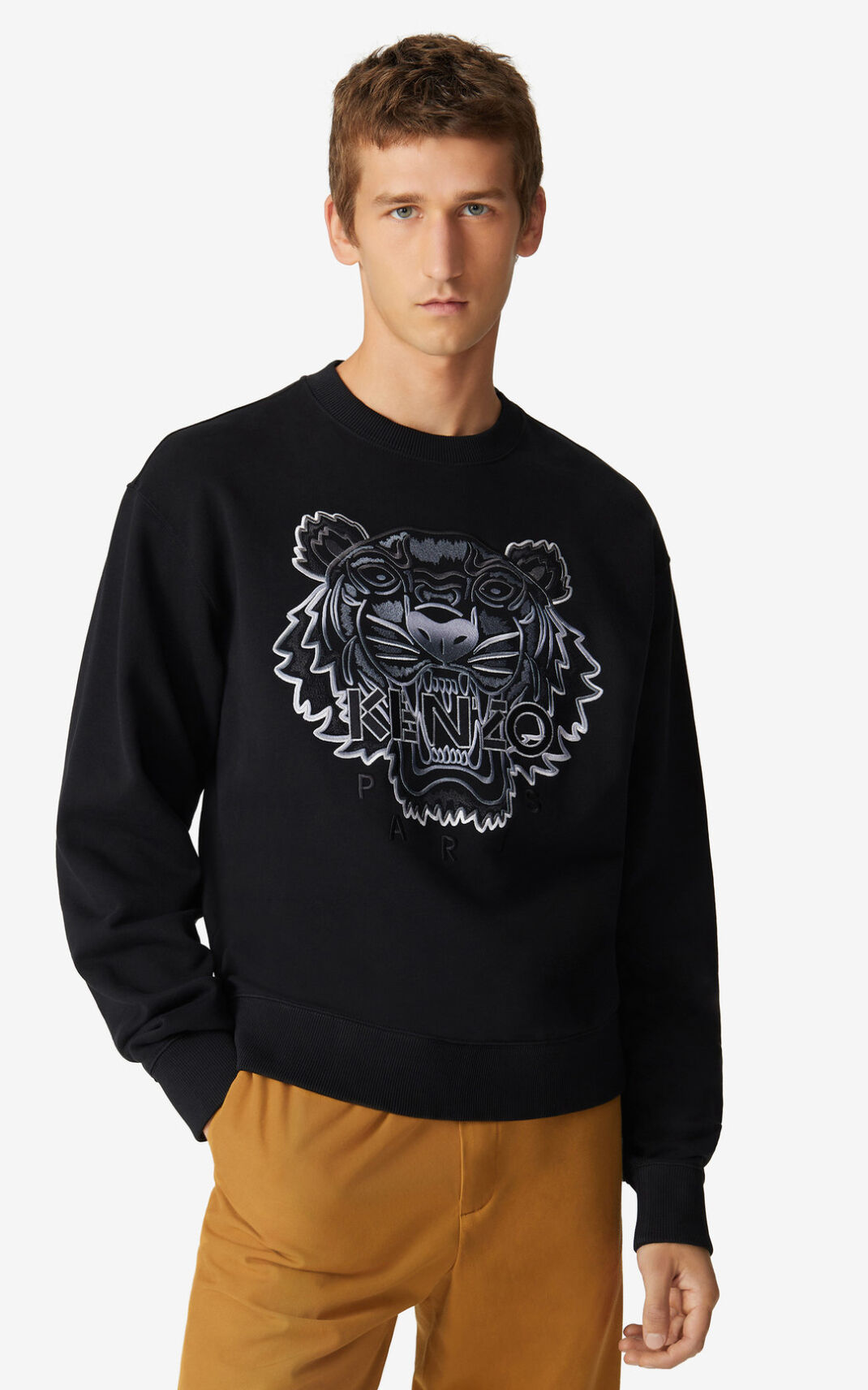 Sweat Kenzo Tiger Homme Noir | QOMW-87209